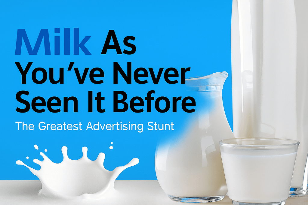 Milk as You’ve Never Seen It Before – The Greatest Advertising Stunt