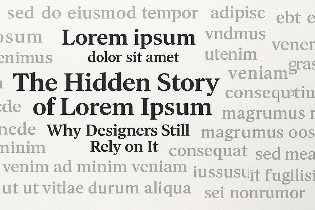 The Hidden Story of Lorem Ipsum: Why Designers Still Rely on It
